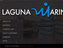 Tablet Screenshot of lagunamarina.com